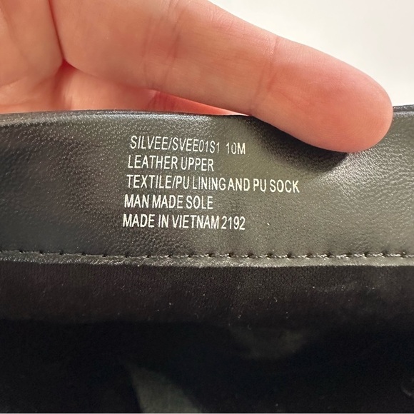 Steve Madden Black Leather Snip Toe Western Heeled Boots Booties Womens 10 New - Picture 8 of 10